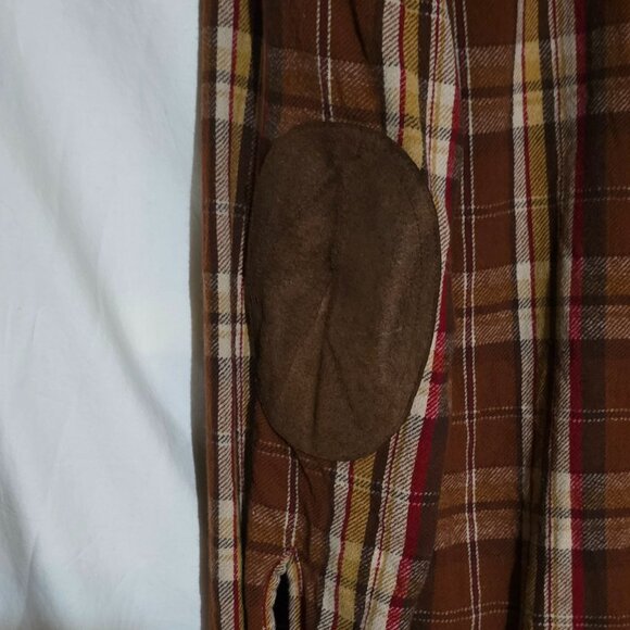 Pendleton 100% Wool PAWPINE Shirt - Brown Plaid / Leather Elbow Patches - Sz M* - Picture 4 of 4